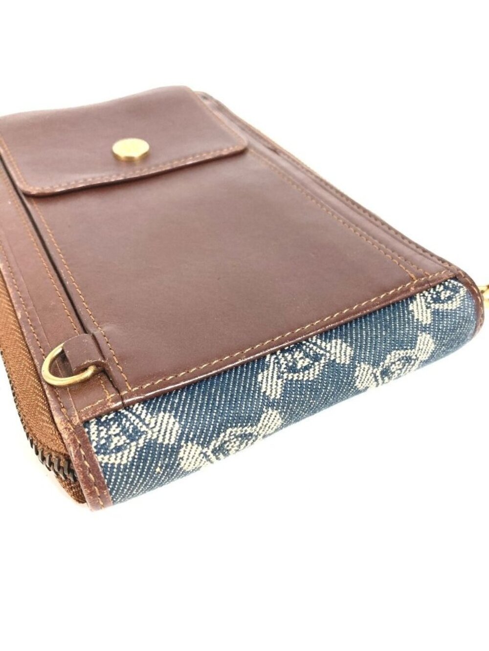 Celine Wallet Macadam Logo Denim Blue - Picture 4 of 9